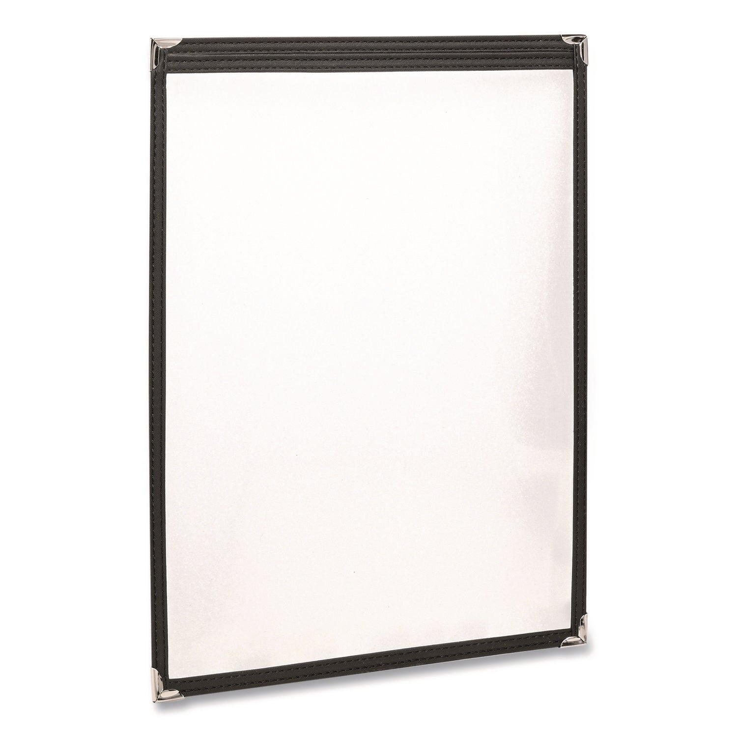 excello-global-products-r-menu-holder-for-11-x-17-menus-portrait-orientation-11-7-x-18-clear-black-silver-exosplsmenu1117_1